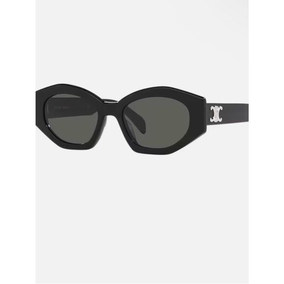 New Celine Sunglasses CL40238U 01A, Triomphe, Black, Authentic $550 main image 4